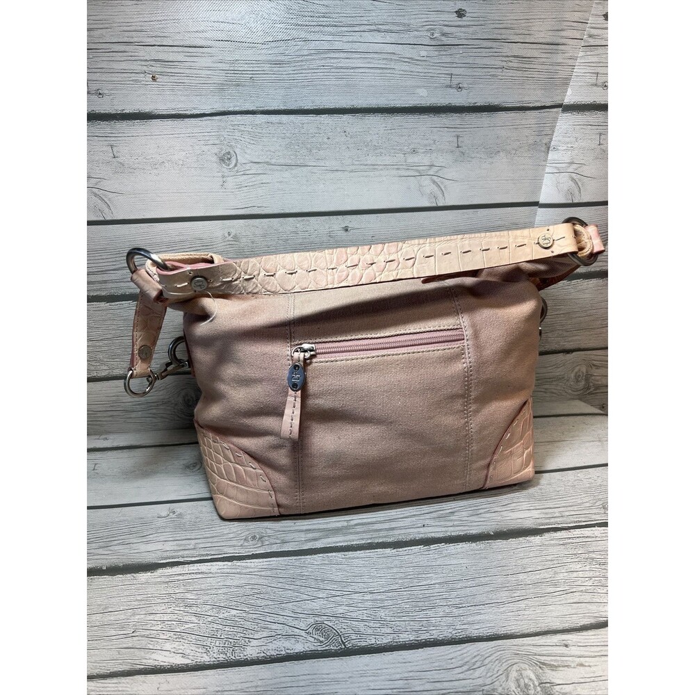 Donald J Pliner Cintage Pink Top Handle Tote Bag Purse Shoulder